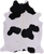 SUPER SALE Black & White Natural Cowhide Rug - X-Large 7' 3"H x 6' 2"W