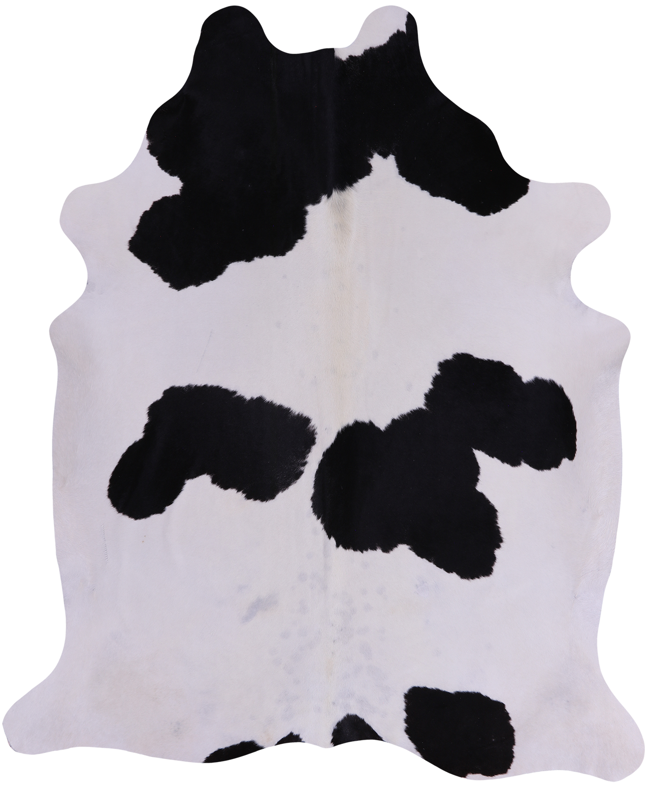 SUPER SALE Black & White Natural Cowhide Rug - X-Large 7' 3"H x 6' 2"W