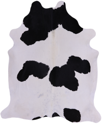 Thumbnail for SUPER SALE Black & White Natural Cowhide Rug - X-Large 7' 3