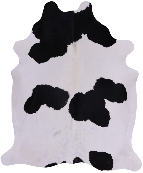 SUPER SALE Black & White Natural Cowhide Rug - X-Large 7' 3