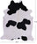 SUPER SALE Black & White Natural Cowhide Rug - X-Large 7' 3"H x 6' 2"W