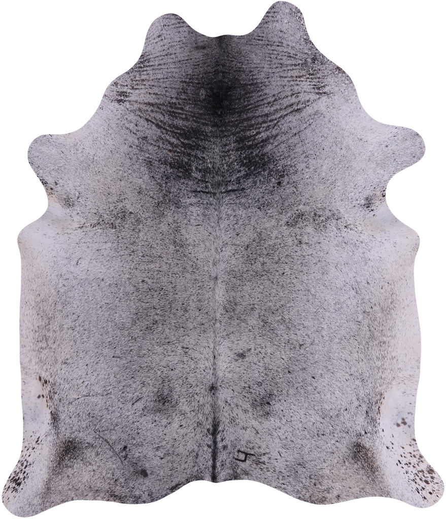 SUPER SALE Black Salt & Pepper Natural Cowhide Rug - XX-Large 7' 7"H x 6' 5"W