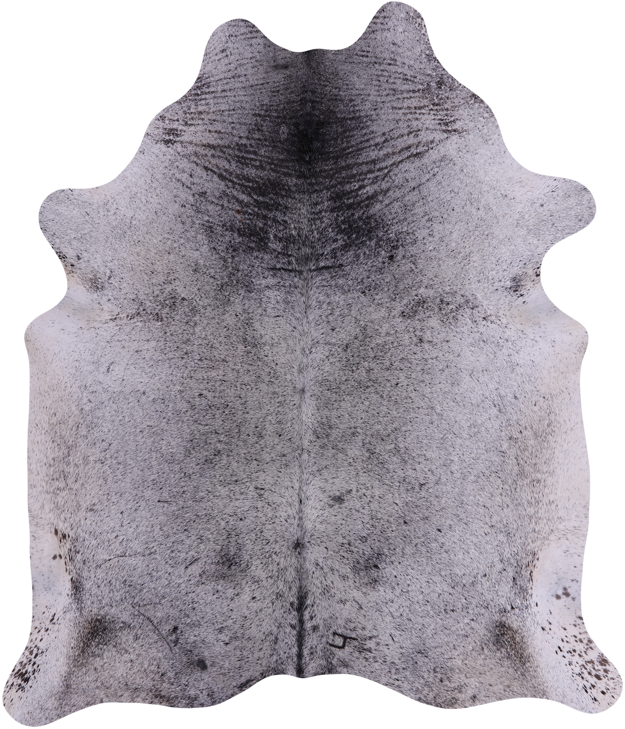 SUPER SALE Black Salt & Pepper Natural Cowhide Rug - XX-Large 7' 7"H x 6' 5"W