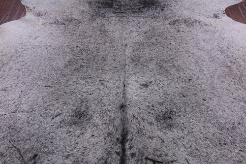 SUPER SALE Black Salt & Pepper Natural Cowhide Rug - XX-Large 7' 7