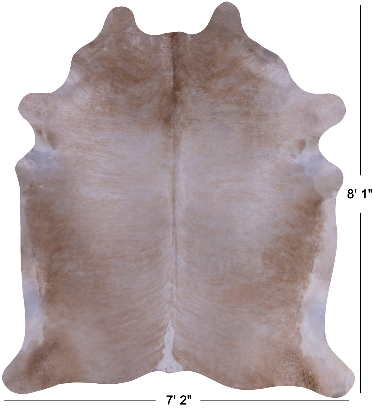SUPER SALE Light Brindle Natural Cowhide Rug - XX-Large 8' 1"H x 7' 2"W