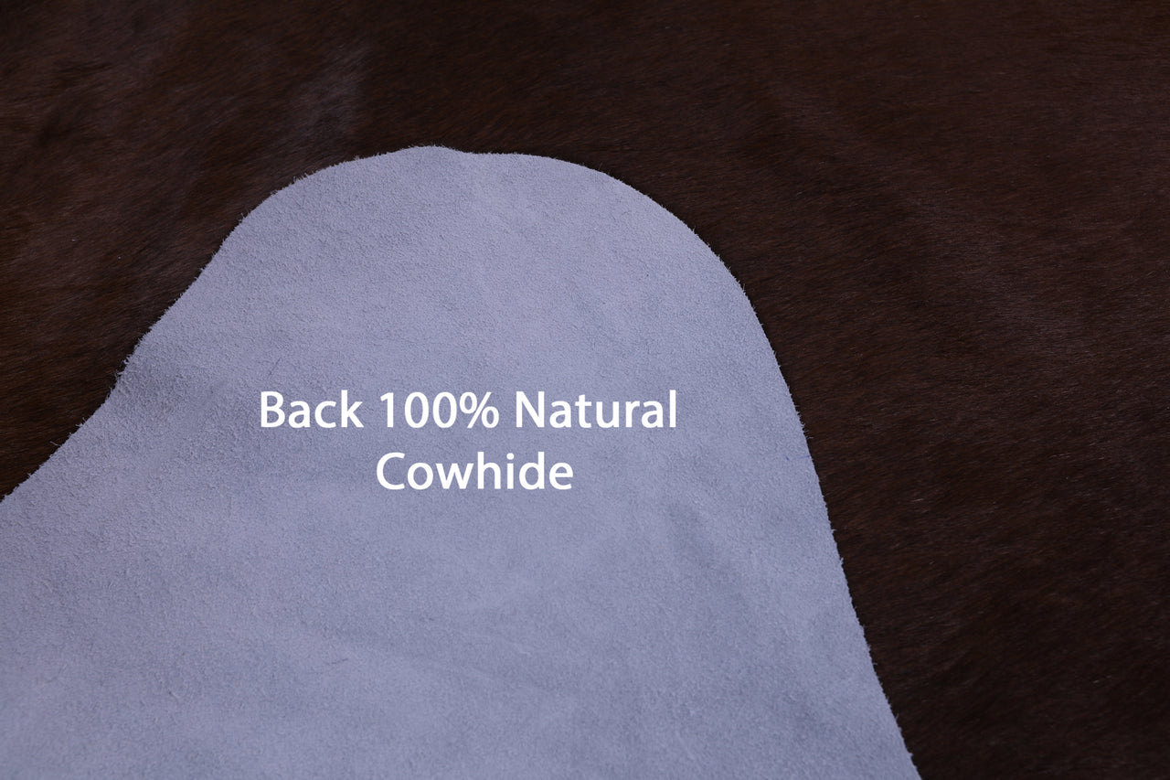 SUPER SALE Brown Natural Cowhide Rug - X-Large 6' 9"H x 6' 2"W