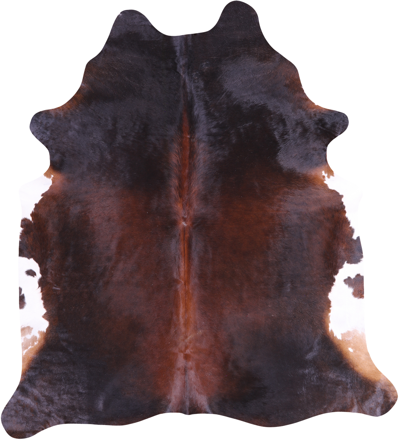 SUPER SALE Dark Brown Natural Cowhide Rug - XX-Large 7' 4"H x 6' 6"W