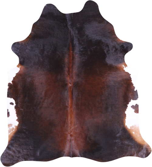 SUPER SALE Dark Brown Natural Cowhide Rug - XX-Large 7' 4