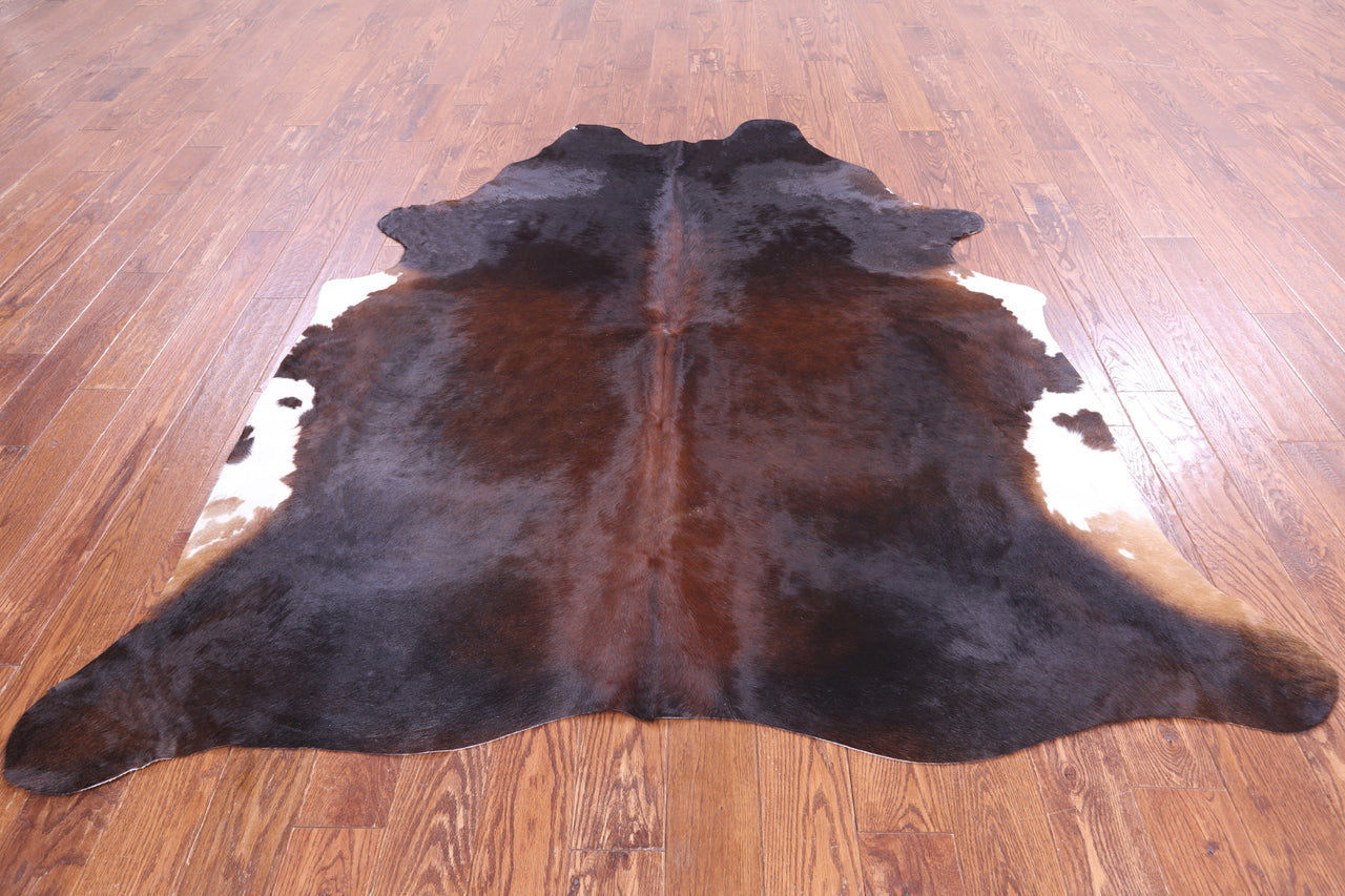 SUPER SALE Dark Brown Natural Cowhide Rug - XX-Large 7' 4"H x 6' 6"W