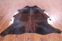 Thumbnail for SUPER SALE Dark Brown Natural Cowhide Rug - XX-Large 7' 4