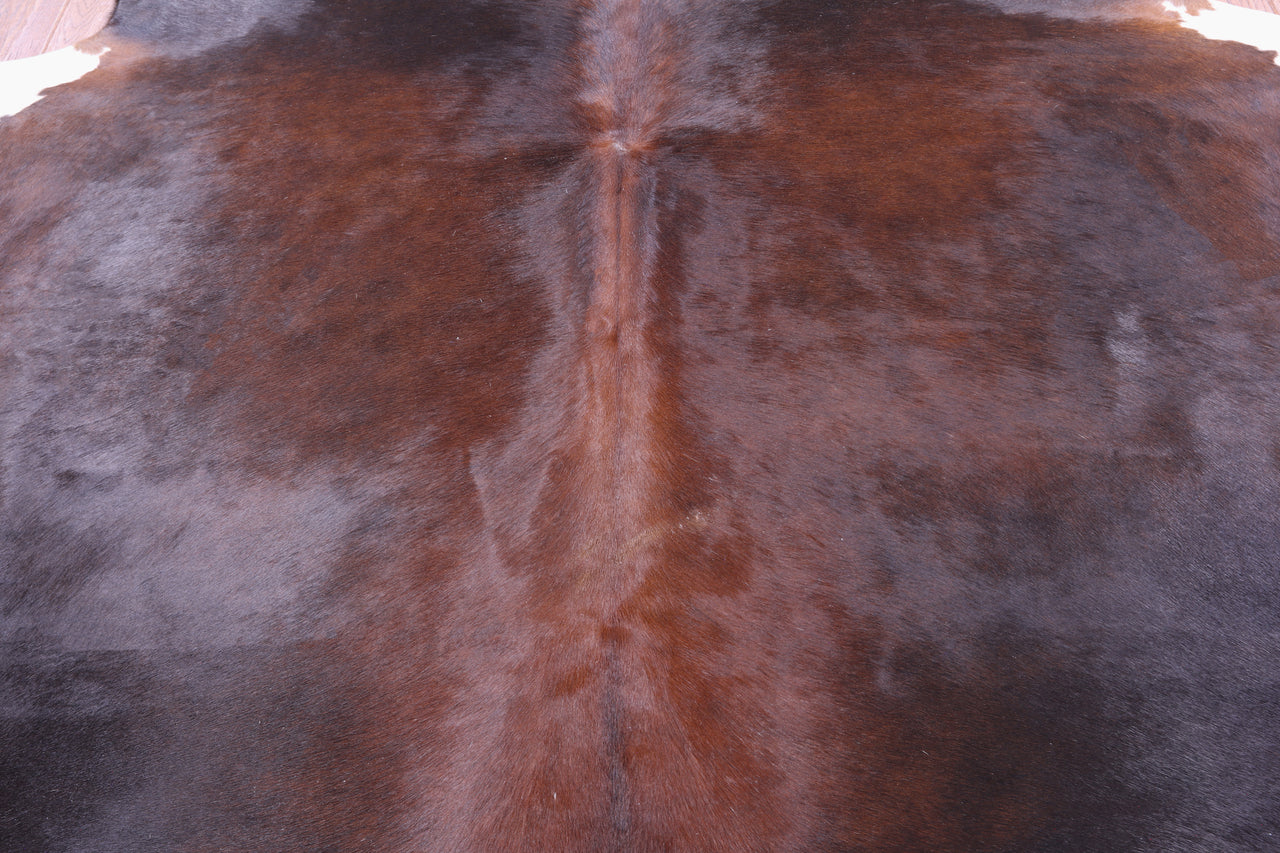 SUPER SALE Dark Brown Natural Cowhide Rug - XX-Large 7' 4"H x 6' 6"W