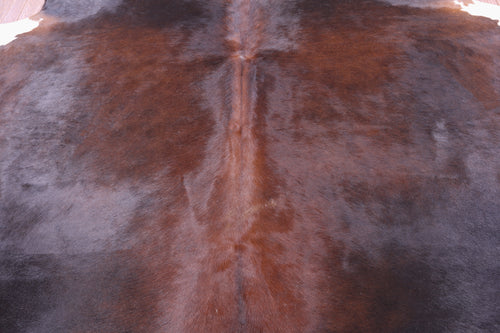 SUPER SALE Dark Brown Natural Cowhide Rug - XX-Large 7' 4