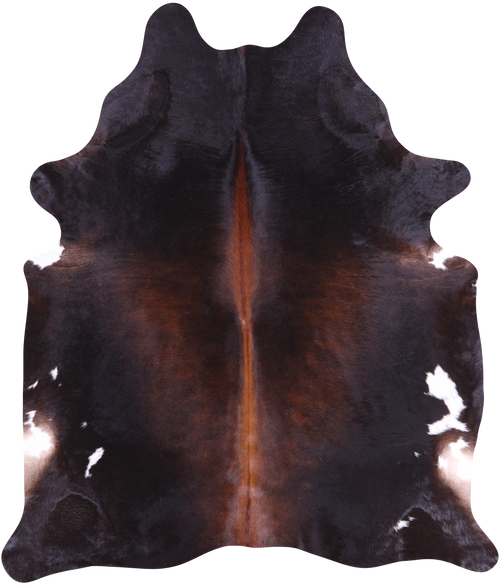 SUPER SALE Dark Brown Natural Cowhide Rug - XX-Large 7' 4