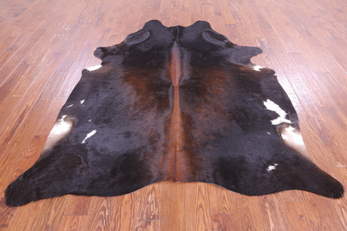 SUPER SALE Dark Brown Natural Cowhide Rug - XX-Large 7' 4