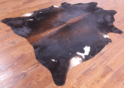 SUPER SALE Dark Brown Natural Cowhide Rug - XX-Large 7' 4