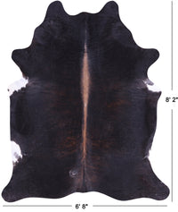 Thumbnail for SUPER SALE Dark Brindle Natural Cowhide Rug - XX-Large 8' 2
