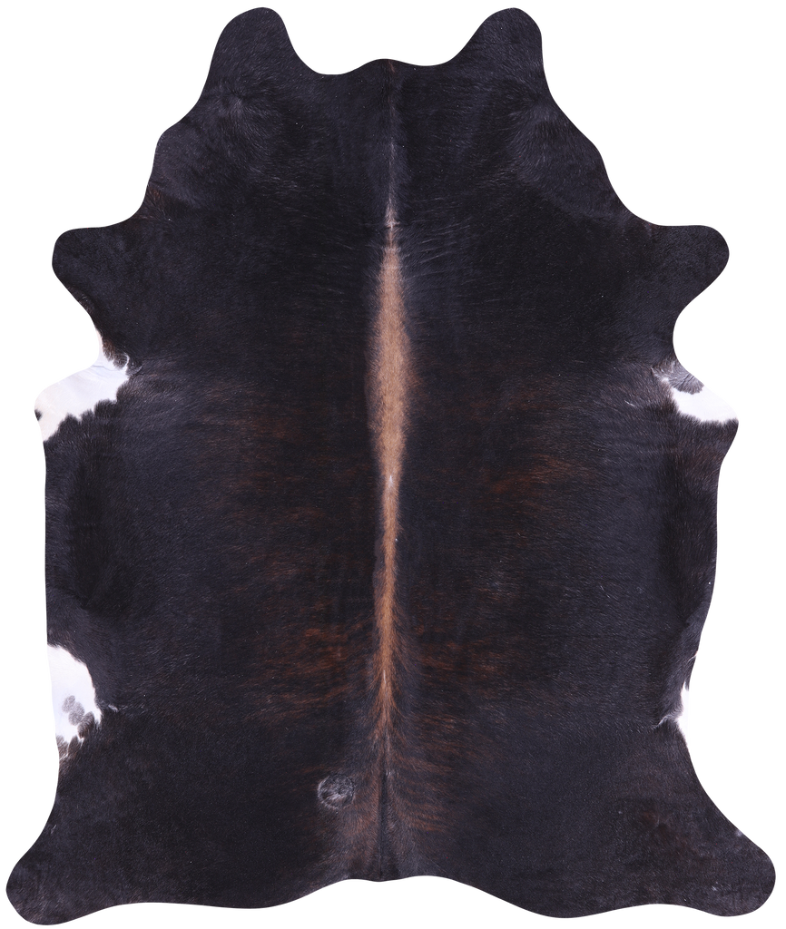 SUPER SALE Dark Brindle Natural Cowhide Rug - XX-Large 8' 2"H x 6' 8"W