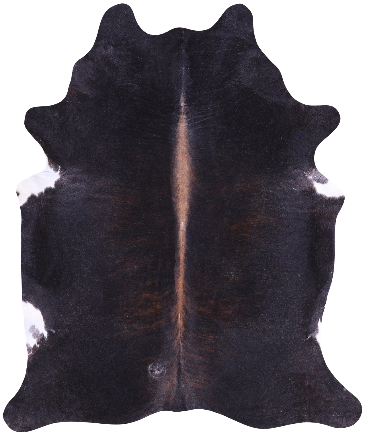 SUPER SALE Dark Brindle Natural Cowhide Rug - XX-Large 8' 2"H x 6' 8"W