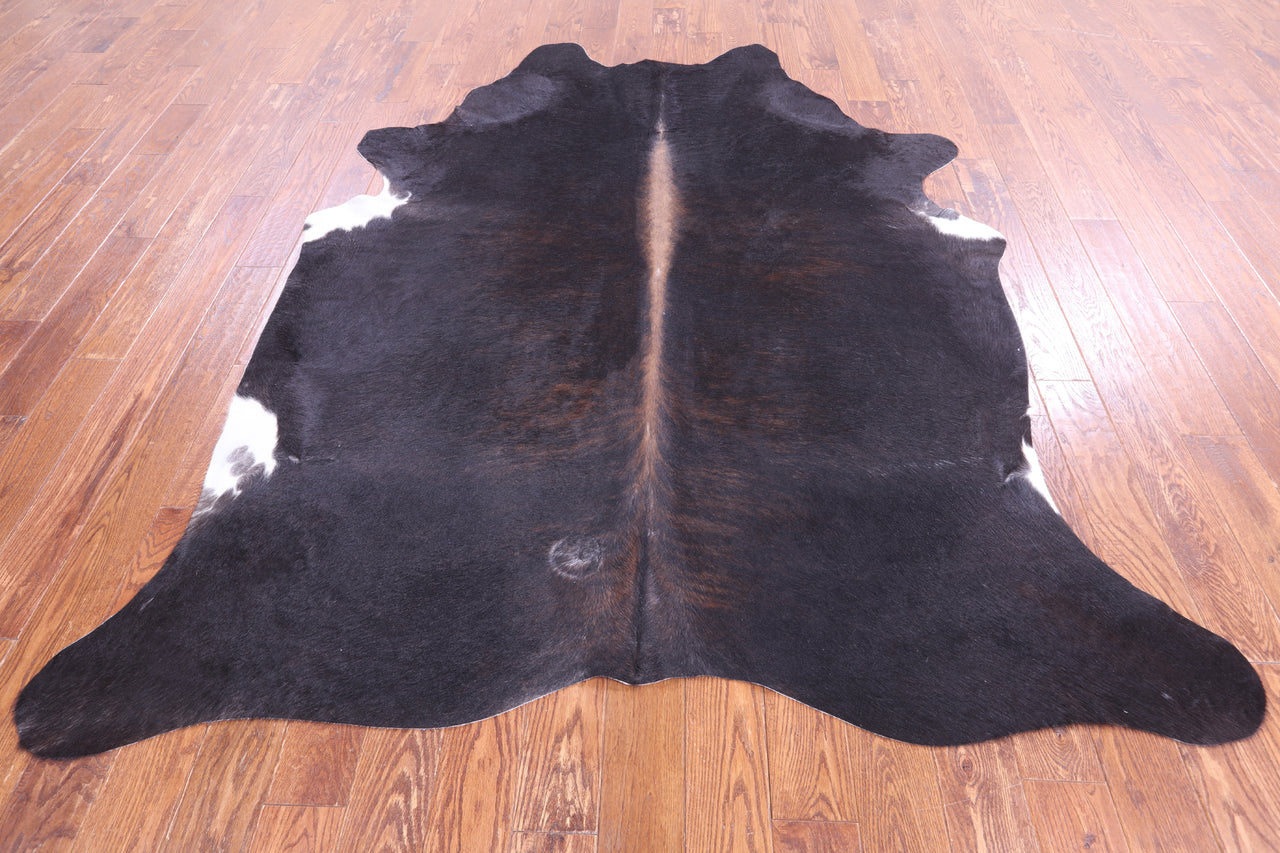 SUPER SALE Dark Brindle Natural Cowhide Rug - XX-Large 8' 2"H x 6' 8"W