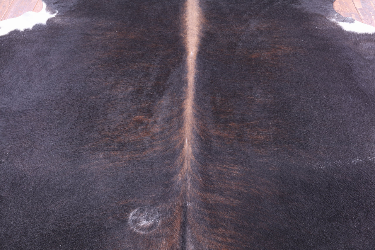 SUPER SALE Dark Brindle Natural Cowhide Rug - XX-Large 8' 2"H x 6' 8"W