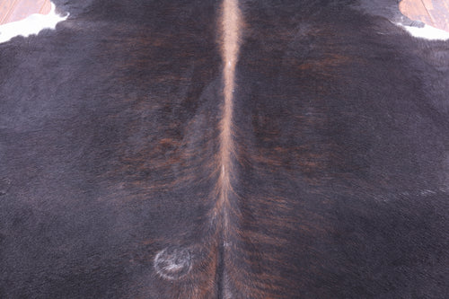 SUPER SALE Dark Brindle Natural Cowhide Rug - XX-Large 8' 2