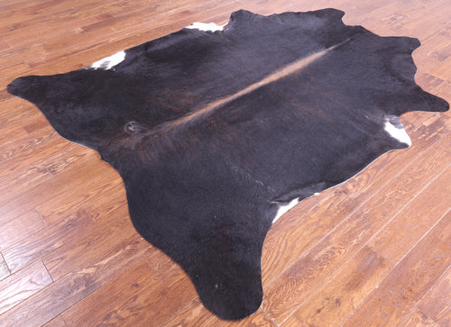 SUPER SALE Dark Brindle Natural Cowhide Rug - XX-Large 8' 2
