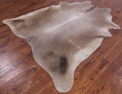 SUPER SALE Champagne Natural Cowhide Rug - XX-Large 8' 6