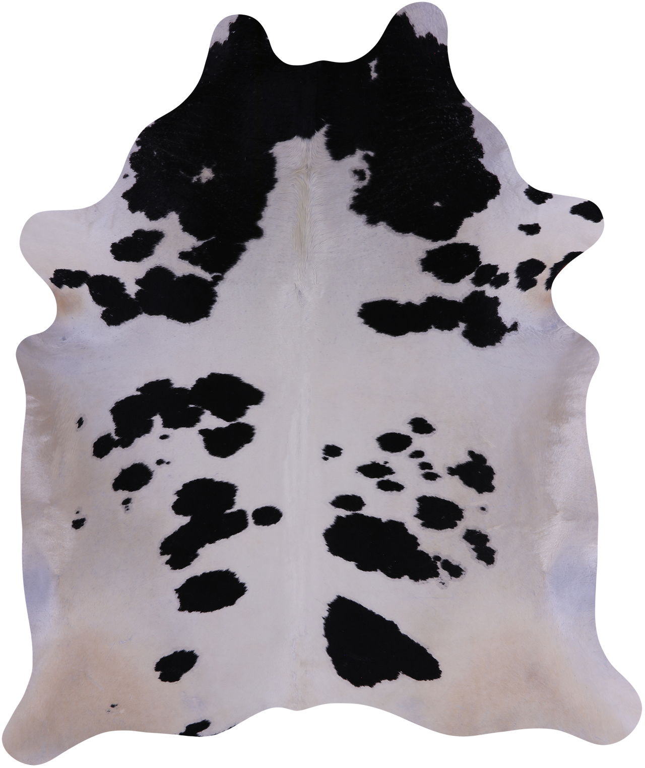 SUPER SALE Black & White Natural Cowhide Rug - X-Large 7' 2"H x 5' 10"W