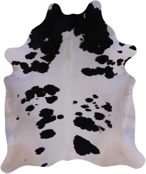 SUPER SALE Black & White Natural Cowhide Rug - X-Large 7' 2