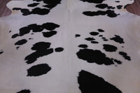 Thumbnail for SUPER SALE Black & White Natural Cowhide Rug - X-Large 7' 2