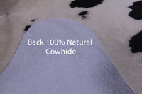 Thumbnail for SUPER SALE Black & White Natural Cowhide Rug - X-Large 7' 2