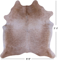 Thumbnail for SUPER SALE Beige Natural Cowhide Rug - X-Large 7' 1