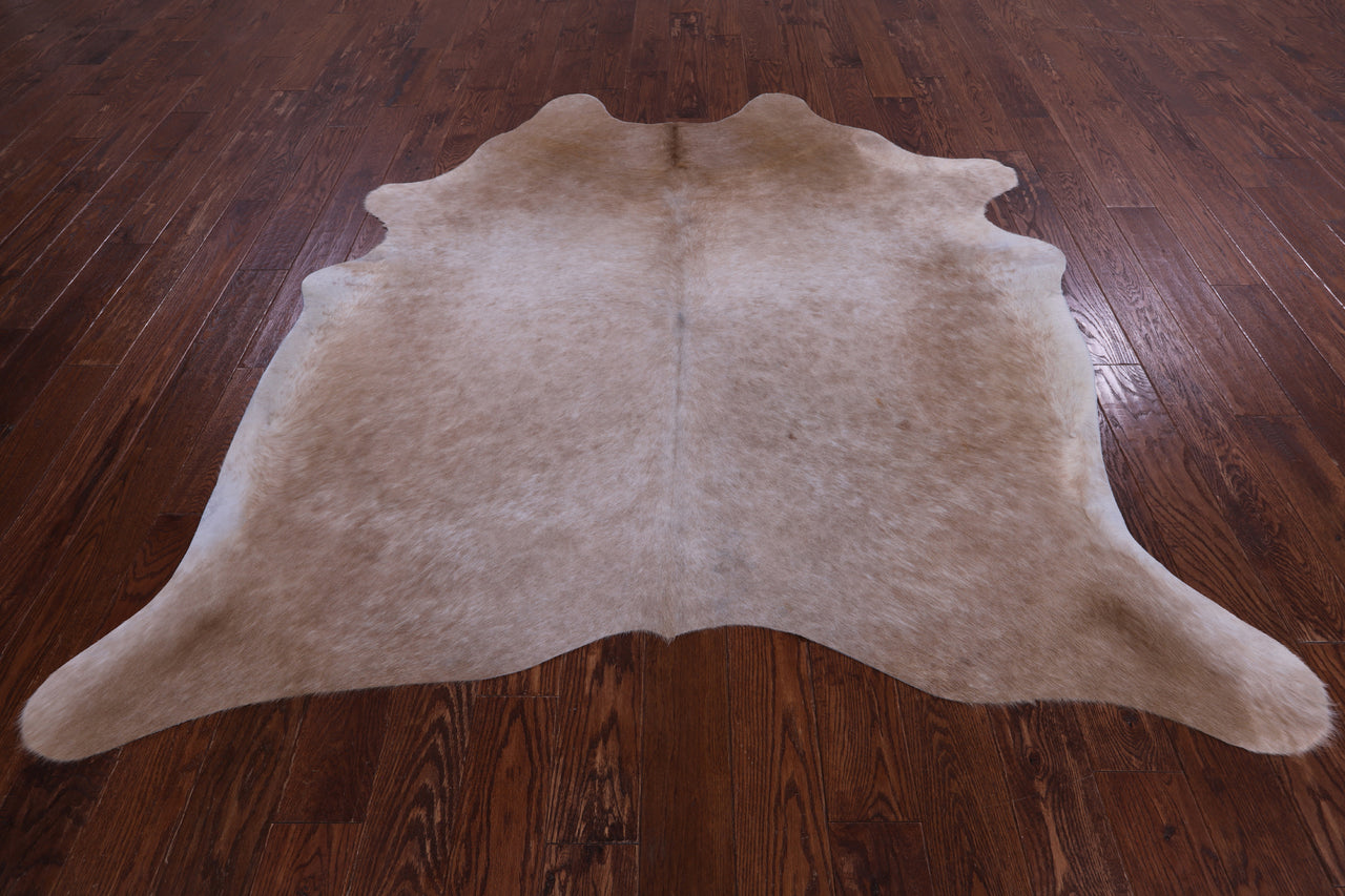SUPER SALE Beige Natural Cowhide Rug - X-Large 7' 1"H x 6' 5"W