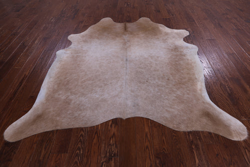SUPER SALE Beige Natural Cowhide Rug - X-Large 7' 1