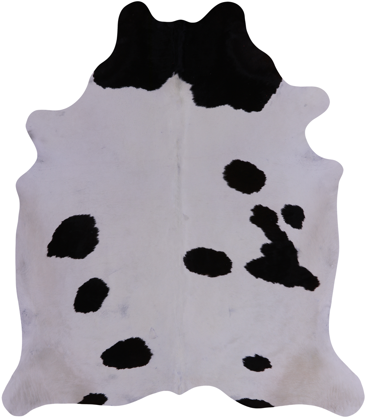 SUPER SALE Black & White Natural Cowhide Rug - XX-Large 8' 3"H x 7' 0"W