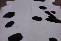 Thumbnail for SUPER SALE Black & White Natural Cowhide Rug - XX-Large 8' 3