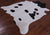 SUPER SALE Black & White Natural Cowhide Rug - XX-Large 8' 3"H x 7' 0"W
