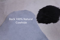 Thumbnail for SUPER SALE Black & White Natural Cowhide Rug - XX-Large 8' 3