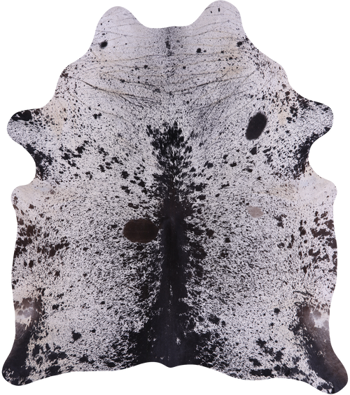 SUPER SALE Brown Salt & Pepper Natural Cowhide Rug - XX-Large 8' 2