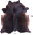 SUPER SALE Dark Brown Natural Cowhide Rug - X-Large 7' 0"H x 6' 5"W