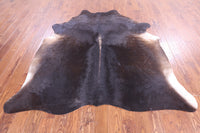 Thumbnail for SUPER SALE Dark Brown Natural Cowhide Rug - X-Large 7' 0