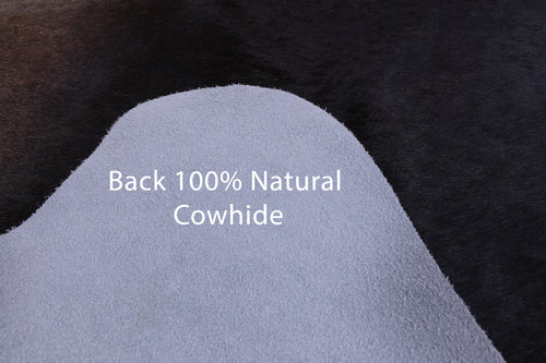 SUPER SALE Dark Brown Natural Cowhide Rug - X-Large 7' 0