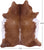 SUPER SALE Brown Natural Cowhide Rug - XX-Large 8' 4"H x 7' 0"W