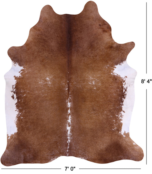SUPER SALE Brown Natural Cowhide Rug - XX-Large 8' 4