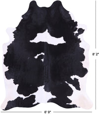 Thumbnail for SUPER SALE Black & White Natural Cowhide Rug - XX-Large 8' 2