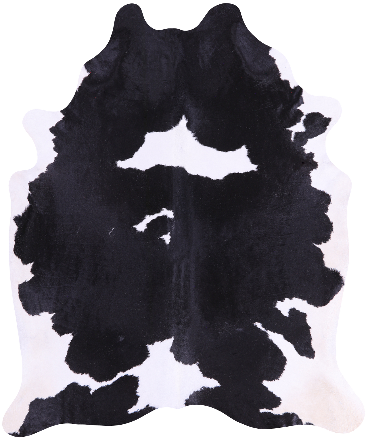 SUPER SALE Black & White Natural Cowhide Rug - XX-Large 8' 2"H x 6' 9"W