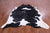 SUPER SALE Black & White Natural Cowhide Rug - XX-Large 8' 2"H x 6' 9"W