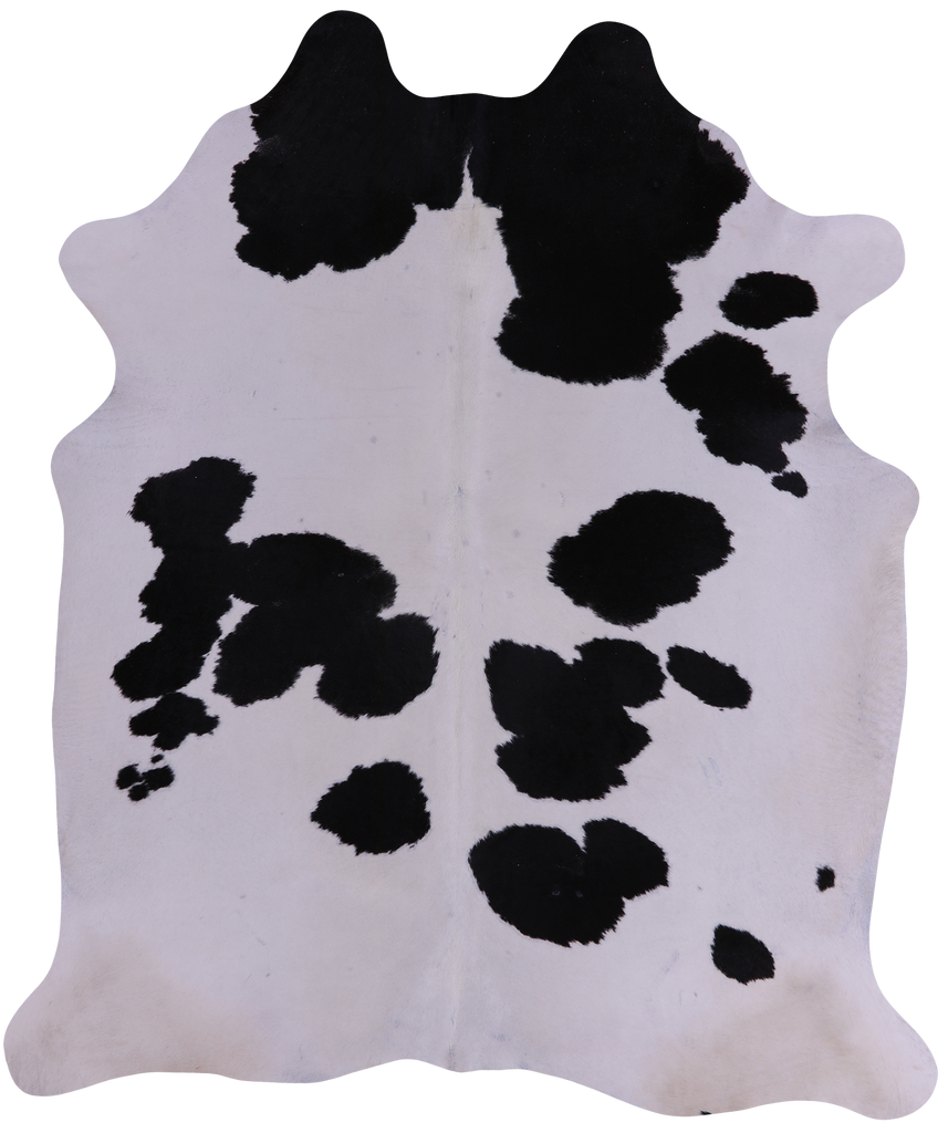 SUPER SALE Black & White Natural Cowhide Rug - XX-Large 7' 8"H x 6' 5"W