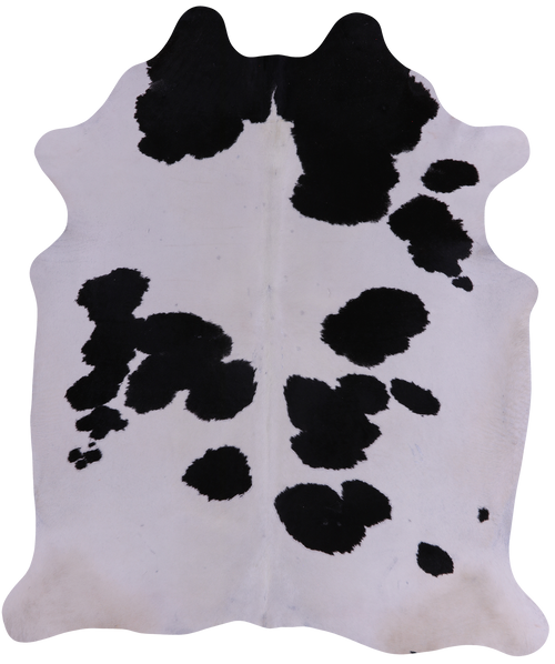 SUPER SALE Black & White Natural Cowhide Rug - XX-Large 7' 8