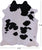 SUPER SALE Black & White Natural Cowhide Rug - XX-Large 7' 8"H x 6' 5"W